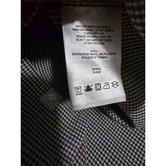 Columbia Mens XL Button-Up Short Sleeve Plaid Shirt Fisherman Cottage core - Picture 7 of 8